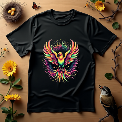 Psychedelic Motion Bird Softstyle T-Shirt