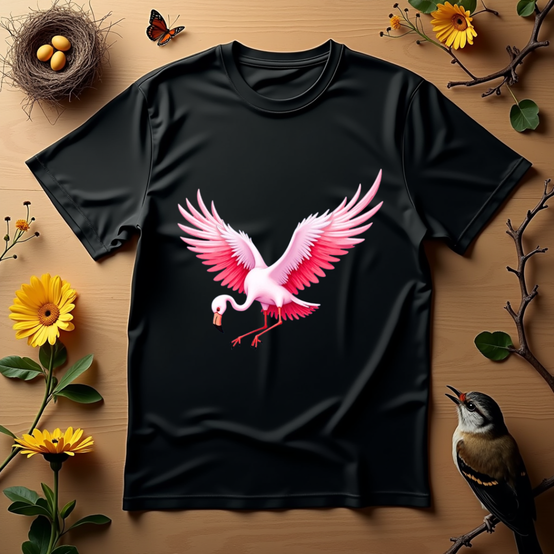 Flamingo, Flight of Flame Graphic Softstyle T-Shirt