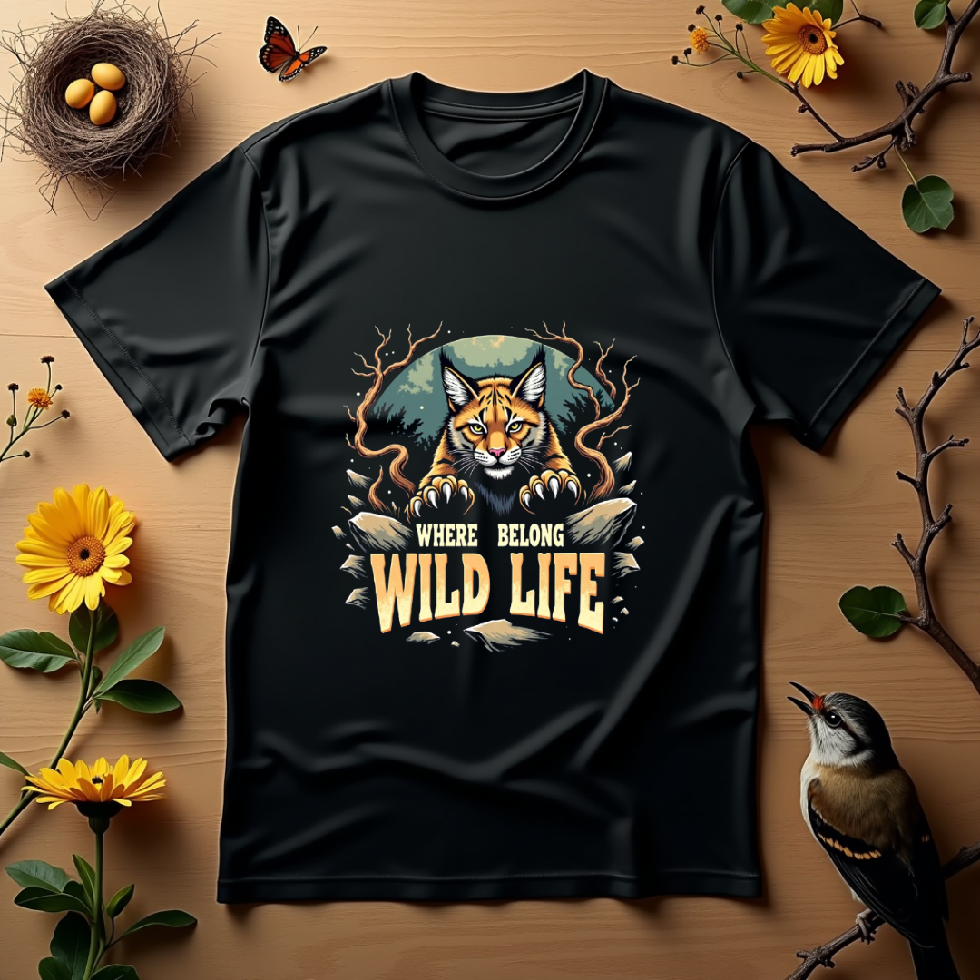 Wild Pounce Graphic Softstyle T-Shirt- Cat Lovers