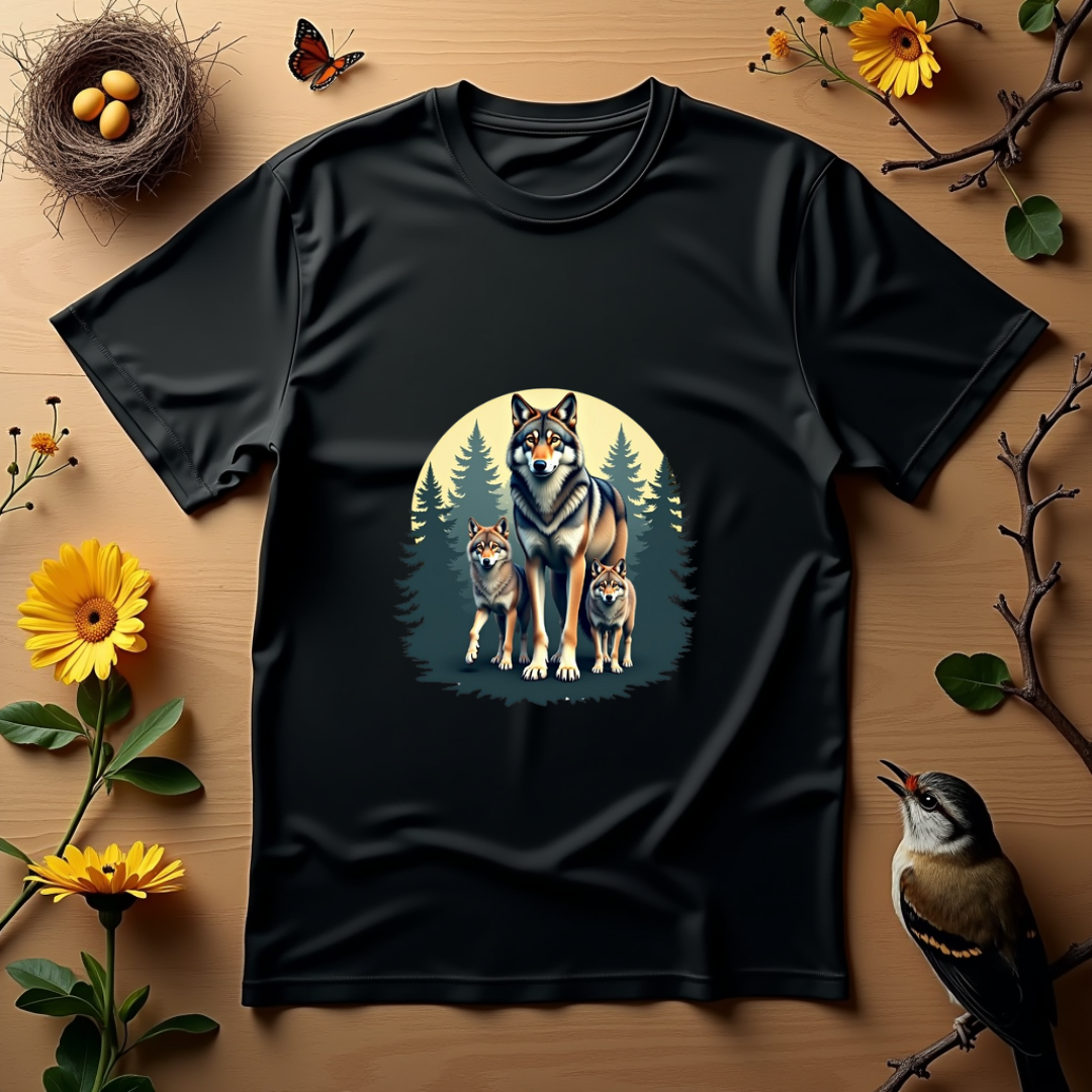 Wolf Family Graphic Softstyle T-Shirt