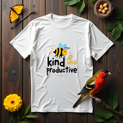 Bee Kind and productive Softstyle T-Shirt