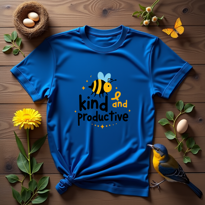 Bee Kind and productive Softstyle T-Shirt