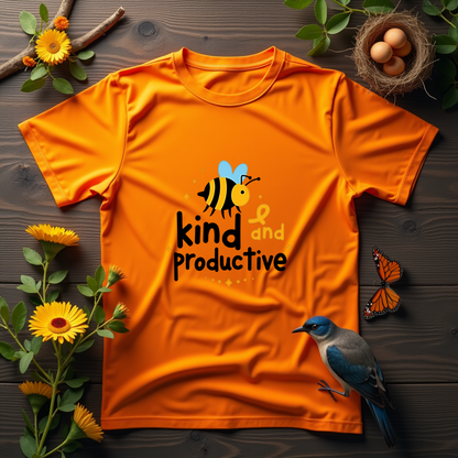 Bee Kind and productive Softstyle T-Shirt