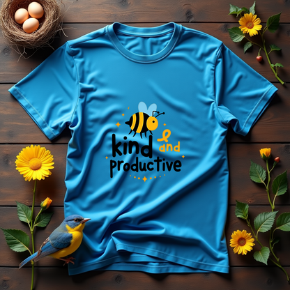 Bee Kind and productive Softstyle T-Shirt